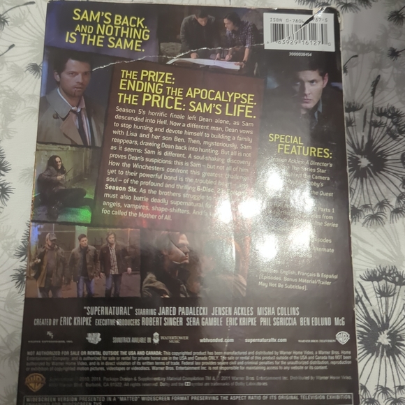 Supernatural Season 6 DVD Box Set VGC - Picture 2 of 11